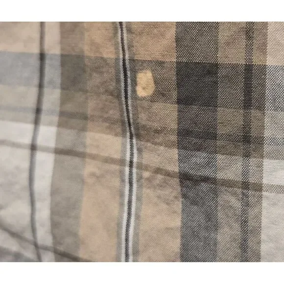 Carhartt men's XL Button Down Shirt Plaid Button Up Short Sleeve 100% Cotton - Picture 3 of 6